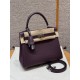 에르메스 Hermes Kelly 25cm Togo N5 Cassis/silver