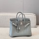 에르메스 Hermes Brikin 25cm Germany Leather P0 Girs Pantin/silver