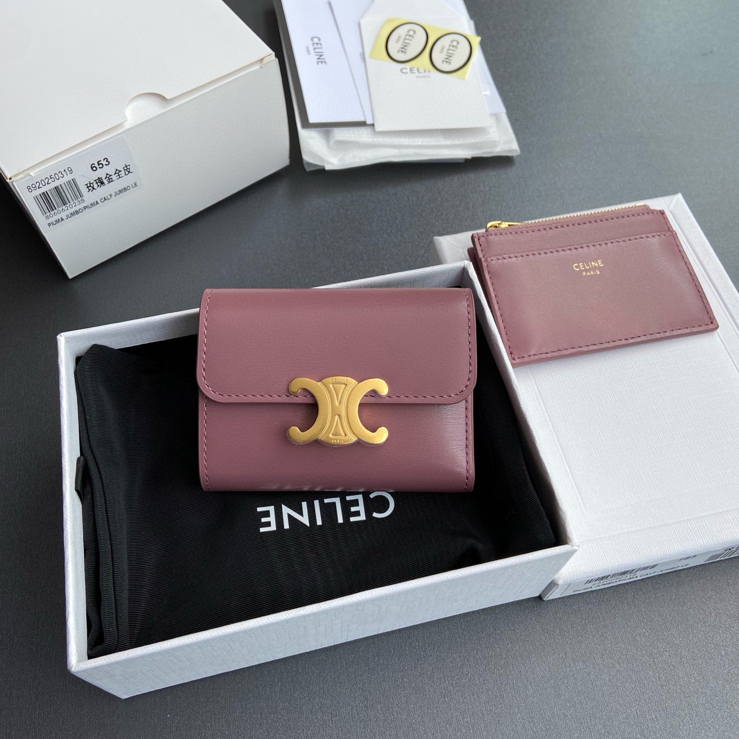 셀린느 Celine Triomphe 10I653DS3.04LU652 653 지갑 9.5CM