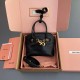 미우 미우 MIU MIU 탑 핸들백 MM0400-5BG037 12.5CM
