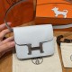 에르메스 Hermes Constance slim 12.4cm Epsom 08 Blue pale/silver