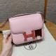 에르메스 Hermes Constance with mirror 19cm Swift 3Q Rose Sakura and 5P Pink/silver