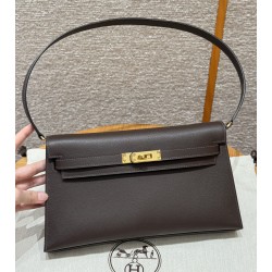 에르메스 Hermes Kelly elan 27cm Madame 47 chocolate/gold