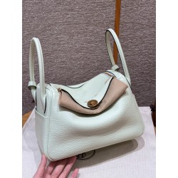 에르메스 Hermes Lindy 26cm Clemence 0S Vert Fizz/gold