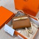 에르메스 Hermes Mini Kelly chèvre 37 Gold and i2 nata/gold
