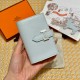 에르메스 Hermes Bearn mini wallet 10.3cm Chèvre 08 Blue pale/silver