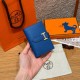에르메스 Hermes Bearn card holder 10.3cm Epsom 71 Blue France/gold