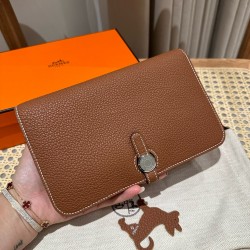 에르메스 Hermes Dogon 20cm Togo 37 Gold/silver