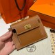 에르메스 Hermes Kelly pocket wallet 13cm Epsom 37 Gold/gold
