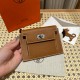 에르메스 Hermes Kelly pocket wallet 13cm Epsom 37 Gold/silver