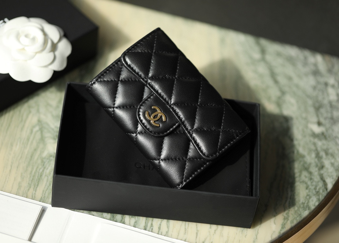 샤넬 Chanel Classic Flap Wallet Lambskin C-03 7.5cm