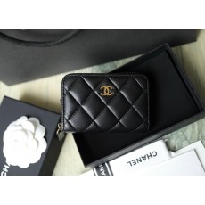 샤넬 Chanel Classic Zipped Coin Purse Lambskin C-53 AP0216 7.5cm