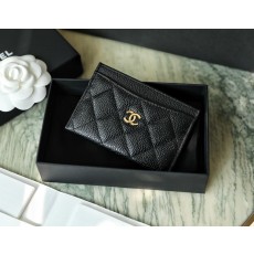 샤넬 Chanel Classic Card Holder Caviar skin C-62 AP0213 7.5CM