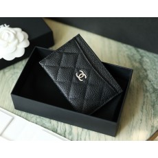 샤넬 Chanel Classic Card Holder Caviar skin C-62 AP0213 7.5CM