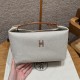 에르메스 Hermes Bride-a-Brac 25cm all- cotton biscuit/silver