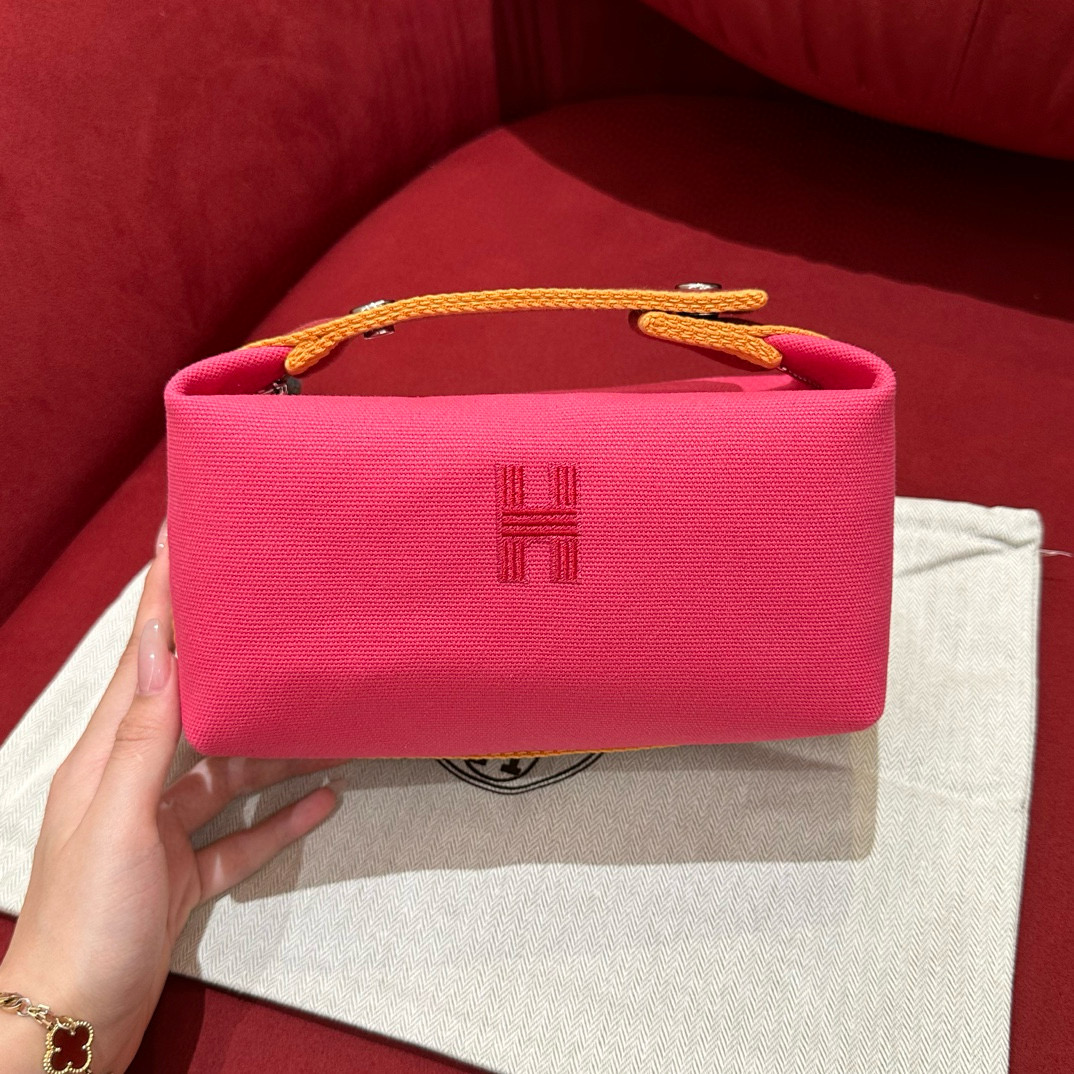 에르메스 Hermes Bride-a-Brac 21cm all- cotton hibiscus/silver