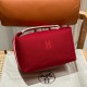 에르메스 Hermes Bride-a-Brac 25cm all- cotton Red/silver