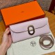 에르메스 Hermes Chaine d'Ancre To Go Epsom 09 Mauve pale/silver
