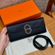 에르메스 Hermes Chaine d'Ancre To Go Epsom 76 Blue indigo/silver