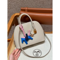 에르메스 Hermes Bolide 25cm evercolor 10 Craie/gold