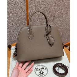 에르메스 Hermes Bolide 25cm evercolor 18 Etoupe/silver