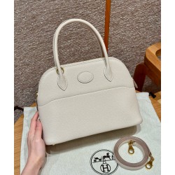 에르메스 Hermes Bolide 27cm Togo 8L Beton/gold