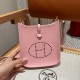 에르메스 Hermes Mini Evelyne 16cm clemence 3Q Rose Sakura/gold
