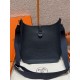 에르메스 Hermes Evelyne 29cm clemence 2Z Blue niut/silver