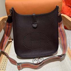 에르메스 Hermes Evelyne 29cm clemence 59 Raisin/silver