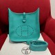 에르메스 Hermes Evelyne 29cm clemence U1 Vert Verone/silver