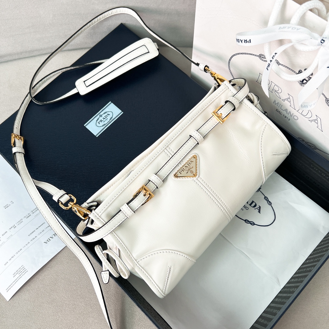 프라다 Prada 1BA215 LuxSoft 크로스 백 26CM