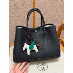 에르메스 Hermes Garden party 30cm vache country 2Z Blue niut