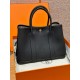 에르메스 Hermes Garden party 30cm vache country 89 Noir