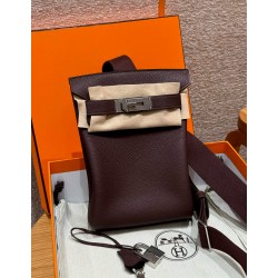 에르메스 Hermes Hac a dos 28cm Togo 0G Rouge seller/silver