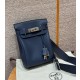 에르메스 Hermes Hac a dos 28cm Togo 73 Blue saphir/silver