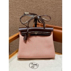 에르메스 Hermes Herbag 31cm canvas and cowhide