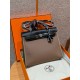 에르메스 Hermes Herbag 31cm canvas and cowhide oundra and noir/silver