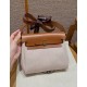 에르메스 Hermes Herbag mini 20cm canvas and cowhide ecru beige fauve/gold