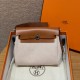 에르메스 Hermes Herbag mini 20cm canvas and cowhide ecru beige fauve/silver