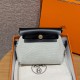 에르메스 Hermes Herbag mini 20cm canvas and cowhide ecru noir noir/gold