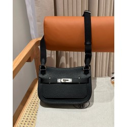 에르메스 Hermes Jypsiere mini 23cm evercolor 89 Noir/silver