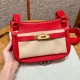 에르메스 Hermes Jypsiere mini 23cm evercolor S3 Rouge Coeur/gold