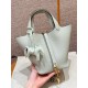 에르메스 Hermes Picotin lock 18cm clemence 0S Vert Fizz/gold