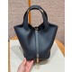 에르메스 Hermes Picotin lock 18cm clemence 2Z Blue Nuit/gold