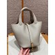 에르메스 Hermes Picotin lock 18cm clemence 8L Beton/gold