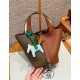 에르메스 Hermes Picotin lock 18cm clemence 18 Etoupe 37 Gold 10 Craie/silver