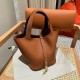 에르메스 Hermes Picotin lock 18cm clemence and Swift 37 Gold and 7T Blue electric/gold