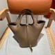 에르메스 Hermes Picotin lock 18cm clemence D0 Beiga de Weimar/gold