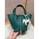 에르메스 Hermes Picotin lock 18cm clemence Z6 Malachite/sliver