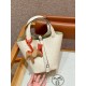 에르메스 Hermes Picotin lock 18cm KK ostrich i2 Nata/silver